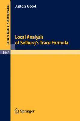 Local Analysis of Selberg's Trace Formula 1