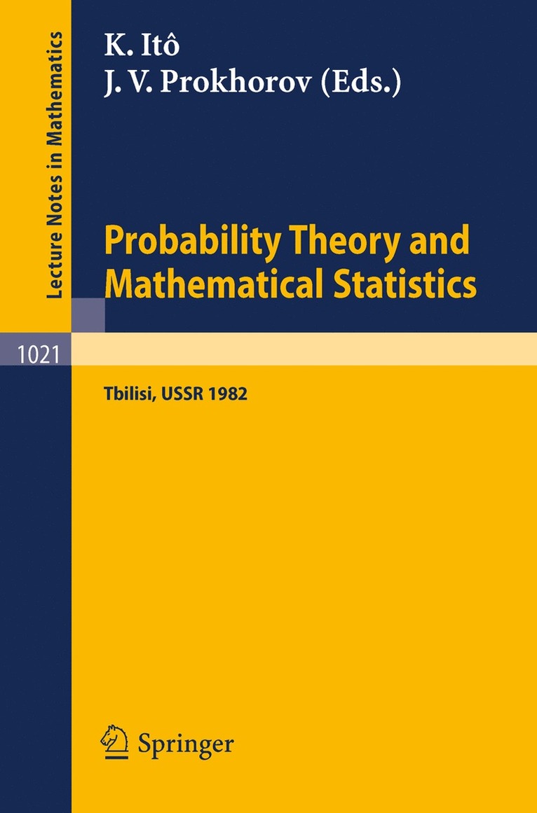 K. Ito, J.V. Prokhorov, J. V. Prokhorov - Probability Theory and Mathematical Statistics, Häftad