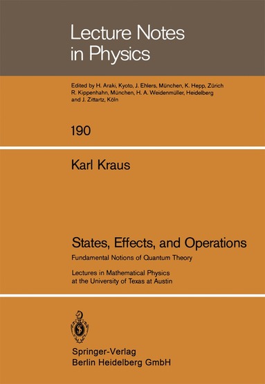 bokomslag States, Effects, and Operations