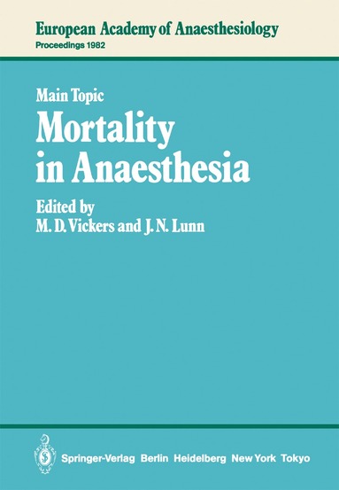 bokomslag Mortality in Anaesthesia