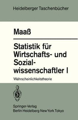 bokomslag Statistik fr Wirtschafts- und Sozialwissenschaftler I