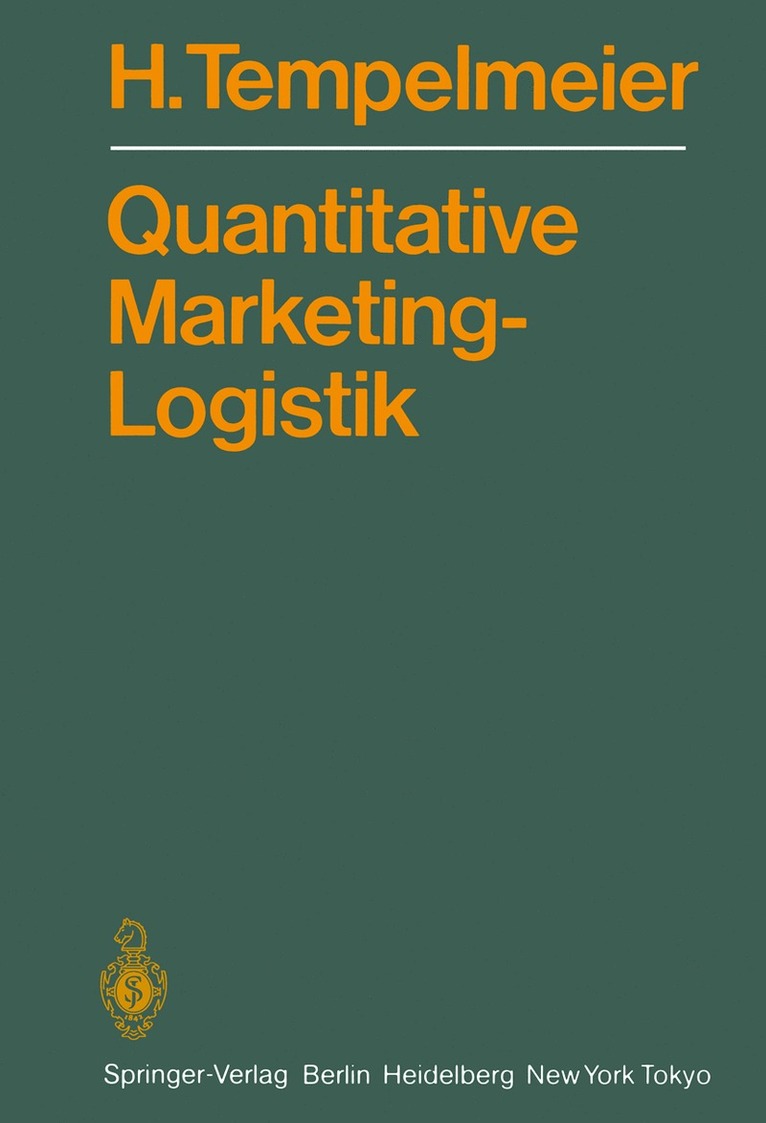 Horst Tempelmeier - Quantitative Marketing-Logistik, Häftad