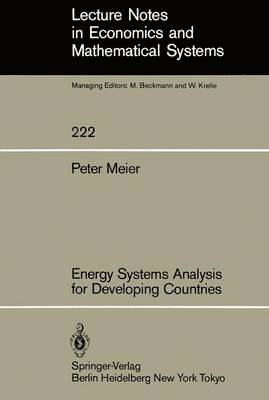 bokomslag Energy Systems Analysis for Developing Countries