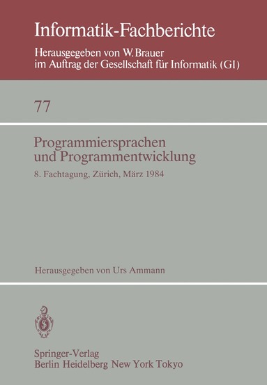 bokomslag Programmiersprachen und Programmentwicklung