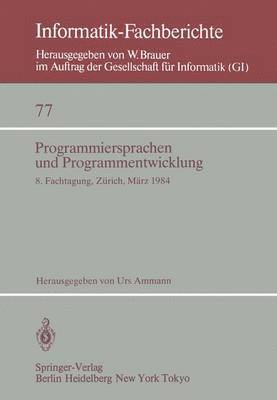 Programmiersprachen und Programmentwicklung 1