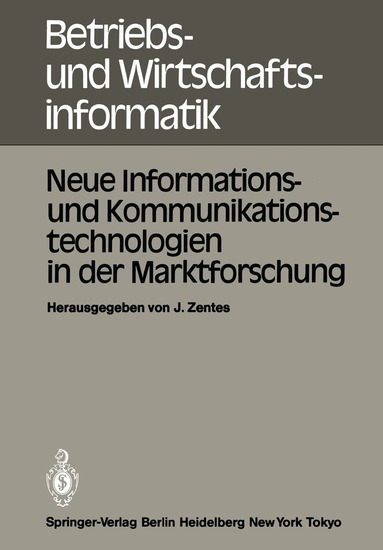 J. Zentes - Neue Informations- und Kommunikationstechnologien in der Marktforschung, Häftad