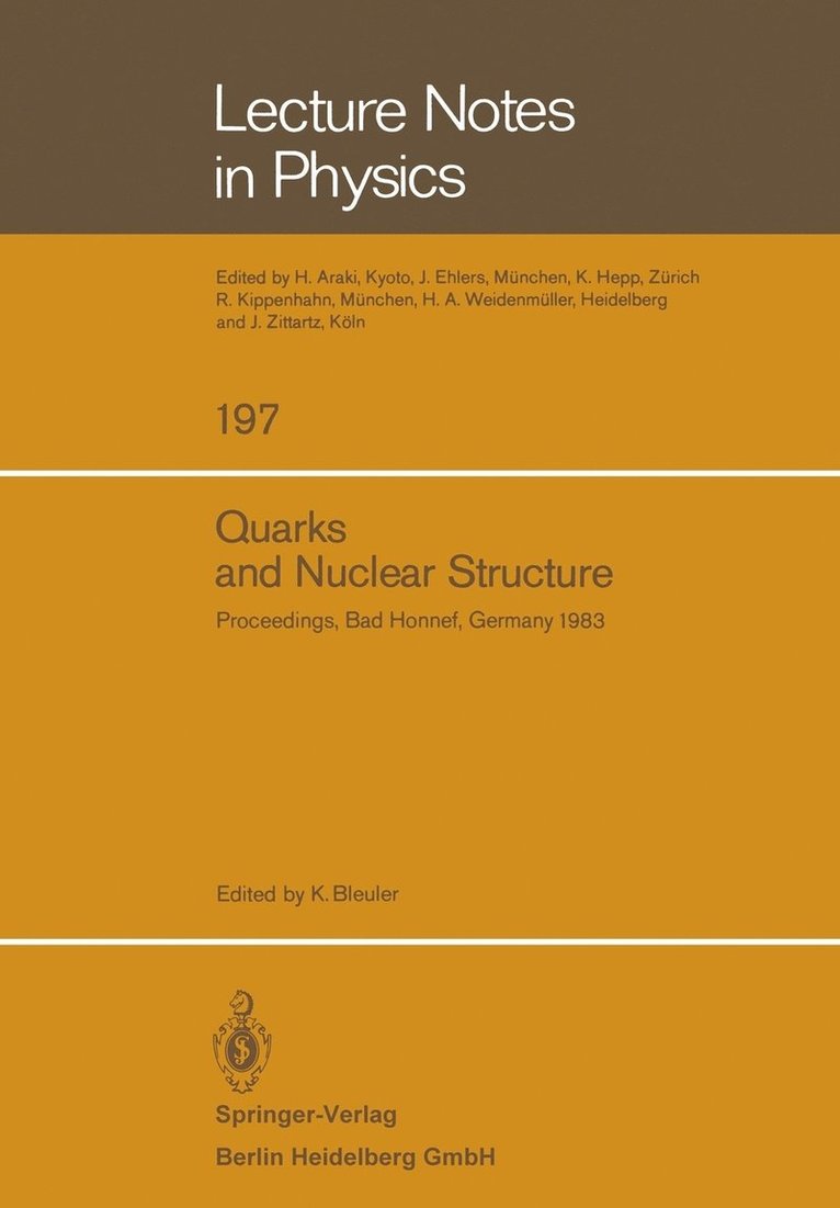 Quarks and Nuclear Structure 1