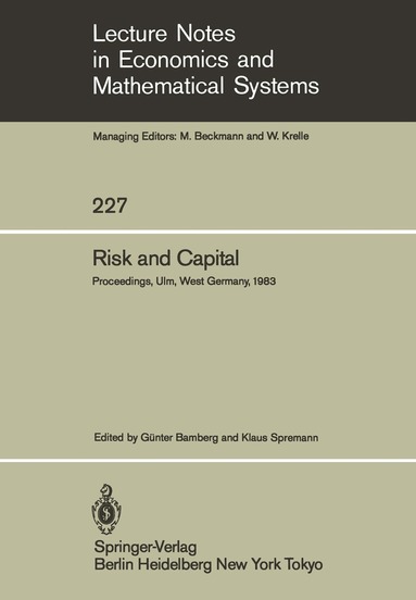 G. Bamberg, K. Spremann - Risk and Capital, Häftad