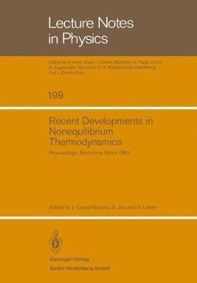 bokomslag Recent Developments in Nonequilibrium Thermodynamics