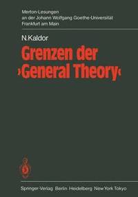 bokomslag Grenzen der General Theory