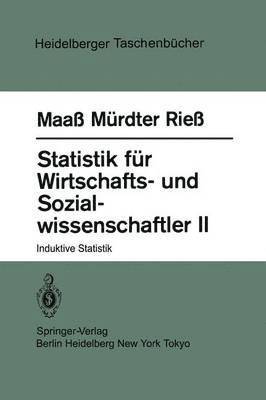 bokomslag Statistik fr Wirtschafts- und Sozialwissenschaftler II