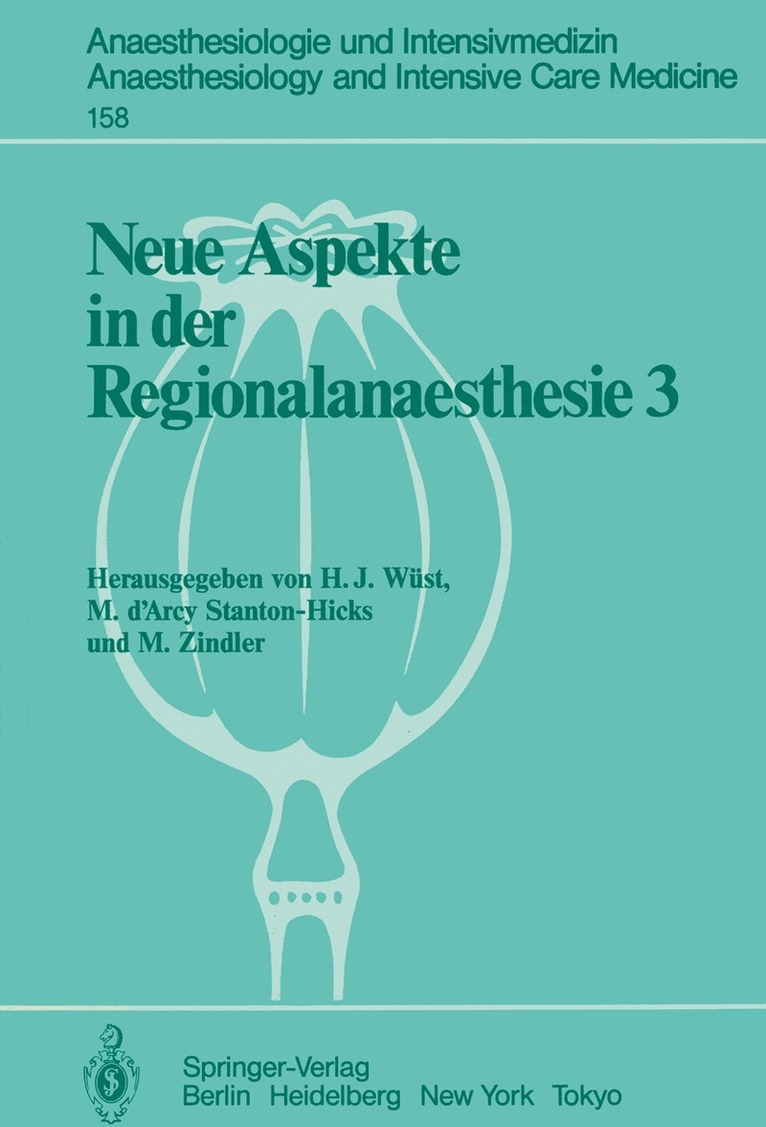 Neue Aspekte in der Regionalanaesthesie III 1