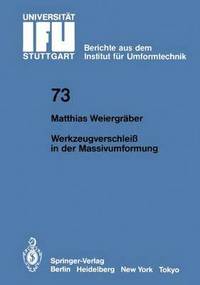 bokomslag Werkzeugverschleiß in der Massivumformung