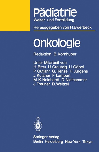Bernhard Kornhuber - Onkologie, Häftad