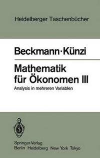 bokomslag Mathematik fr konomen III