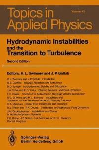 bokomslag Hydrodynamic Instabilities and the Transition to Turbulence