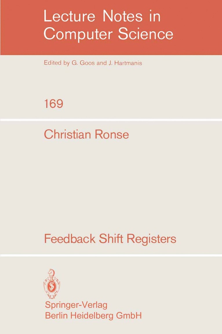 Christian Ronse - Feedback Shift Registers, Häftad
