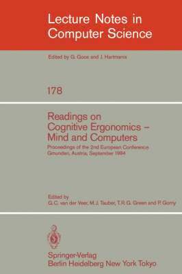 bokomslag Readings on Cognitive Ergonomics, Mind and Computers