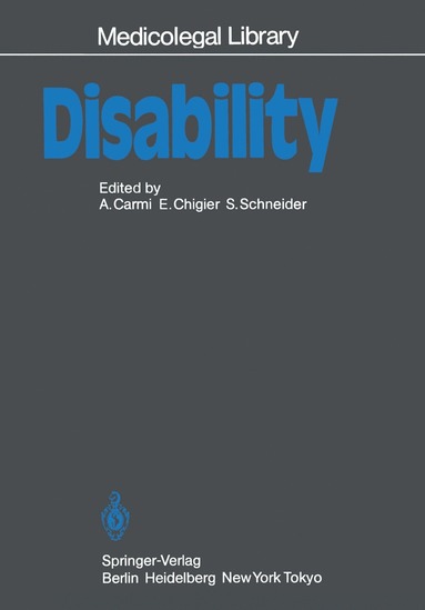 bokomslag Disability