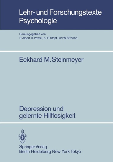 E.M. Steinmeyer - Depression und gelernte Hilflosigkeit, Häftad