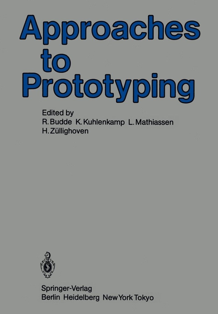 Approaches to Prototyping 1