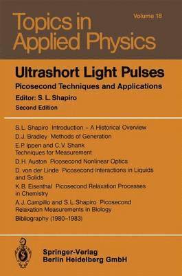 S.L. Shapiro, S. L. Shapiro - Ultrashort Light Pulses, Häftad