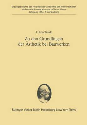 bokomslag Zu den Grundfragen der sthetik bei Bauwerken