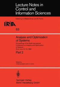 bokomslag Analysis and Optimization of Systems