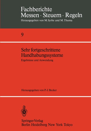 Peter-Joachim Becker - Sehr fortgeschrittene Handhabungssysteme, Häftad