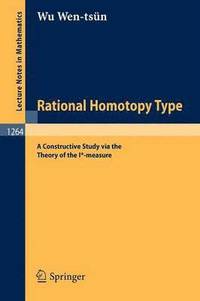 bokomslag Rational Homotopy Type