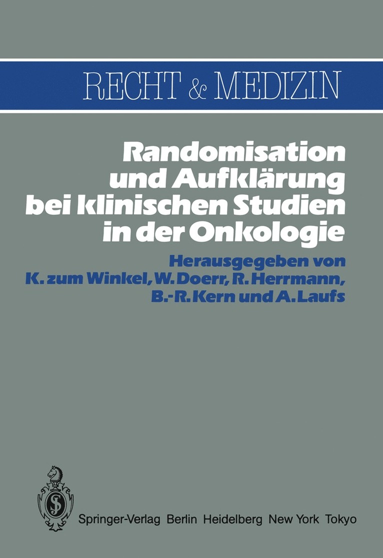 Randomisation und Aufklrung bei klinischen Studien in der Onkologie 1