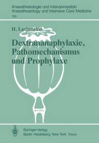 bokomslag Dextrananaphylaxie, Pathomechanismus und Prophylaxe