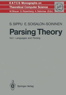 Seppo Sippu, Eljas Soisalon-Soininen - Parsing Theory, Inbunden