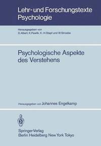 bokomslag Psychologische Aspekte des Verstehens