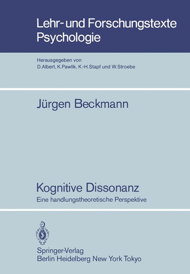 J. Beckmann - Kognitive Dissonanz, Häftad