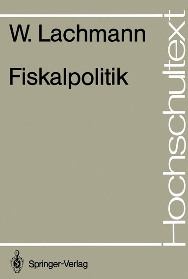 Werner Lachmann - Fiskalpolitik, Häftad