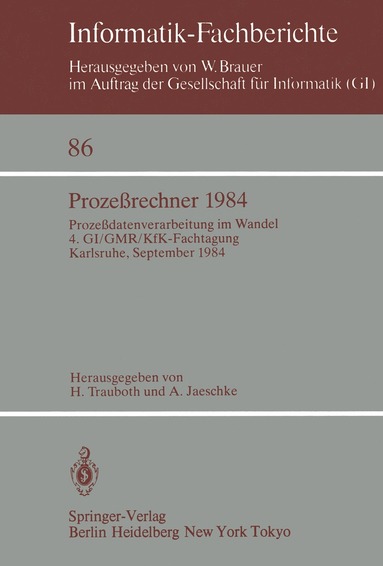 bokomslag Prozeßrechner 1984