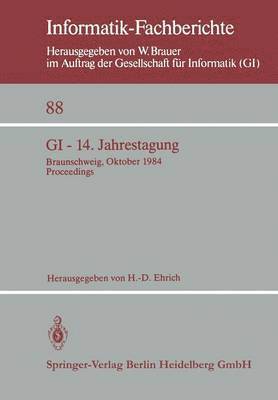 H.-D. Ehrich, H. -D Ehrich, Hans-Dieter Ehrich, H. -D. Ehrich - GI — 14. Jahrestagung, Häftad