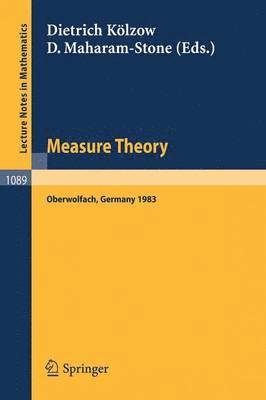 Measure Theory Oberwolfach 1983 1