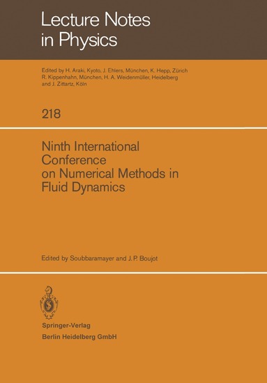 Soubbaramayer, J. P. Boujot - Ninth International Conference on Numerical Methods in Fluid Dynamics, Häftad