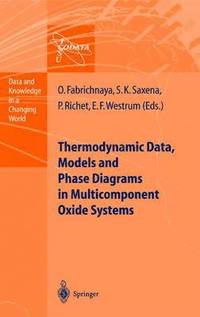 bokomslag Thermodynamic Data, Models, and Phase Diagrams in Multicomponent Oxide Systems
