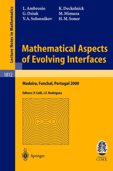 Luigi Ambrosio, Klaus Deckelnick, Gerhard Dziuk, Masayasu Mimura, Vsvolod Solonnikov, Halil Mete Soner, Pierluigi Colli - Mathematical Aspects of Evolving Interfaces, Häftad