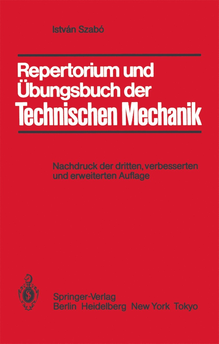 Istvan Szabo - Repertorium und Übungsbuch der Technischen Mechanik, Häftad