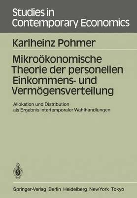 bokomslag Mikrokonomische Theorie der personellen Einkommens- und Vermgensverteilung