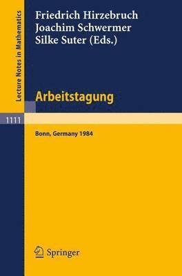 bokomslag Arbeitstagung Bonn 1984