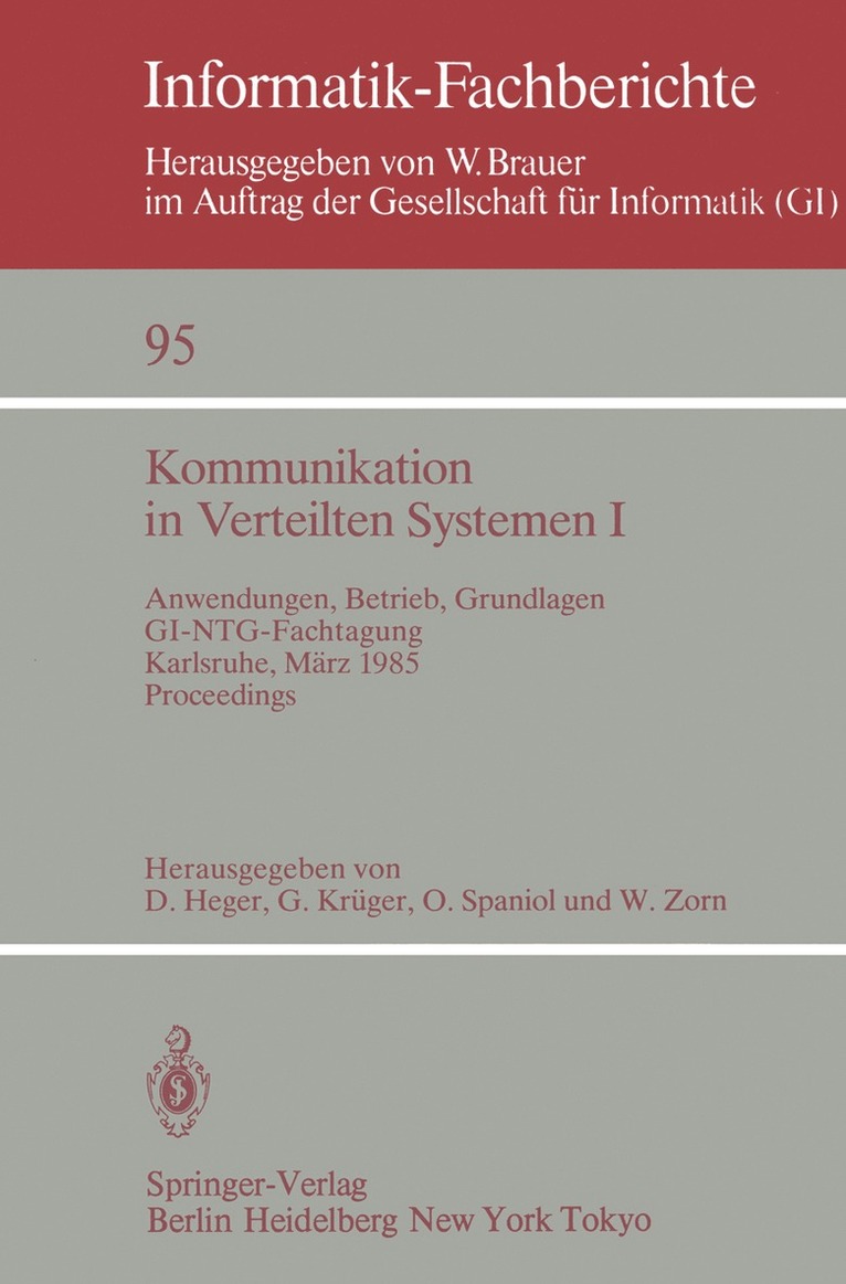 Kommunikation in Verteilten Systemen I