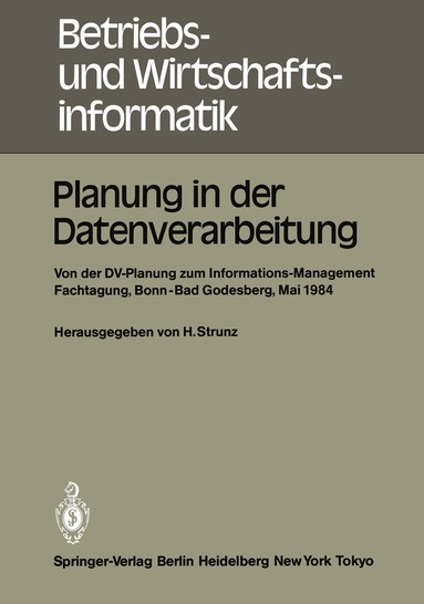 Horst Strunz - Planung in der Datenverarbeitung, Häftad