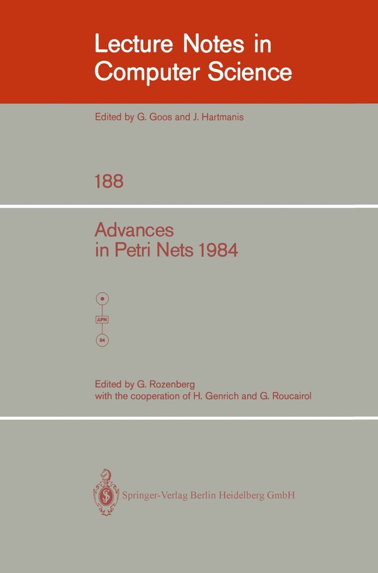 G. Rozenberg - Advances in Petri Nets 1984, Häftad