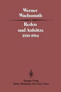 bokomslag Reden und Aufstze 19301984
