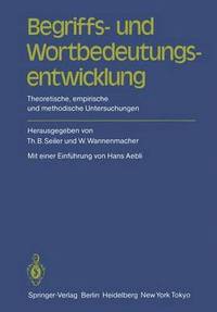 bokomslag Begriffs- und Wortbedeutungsentwicklung